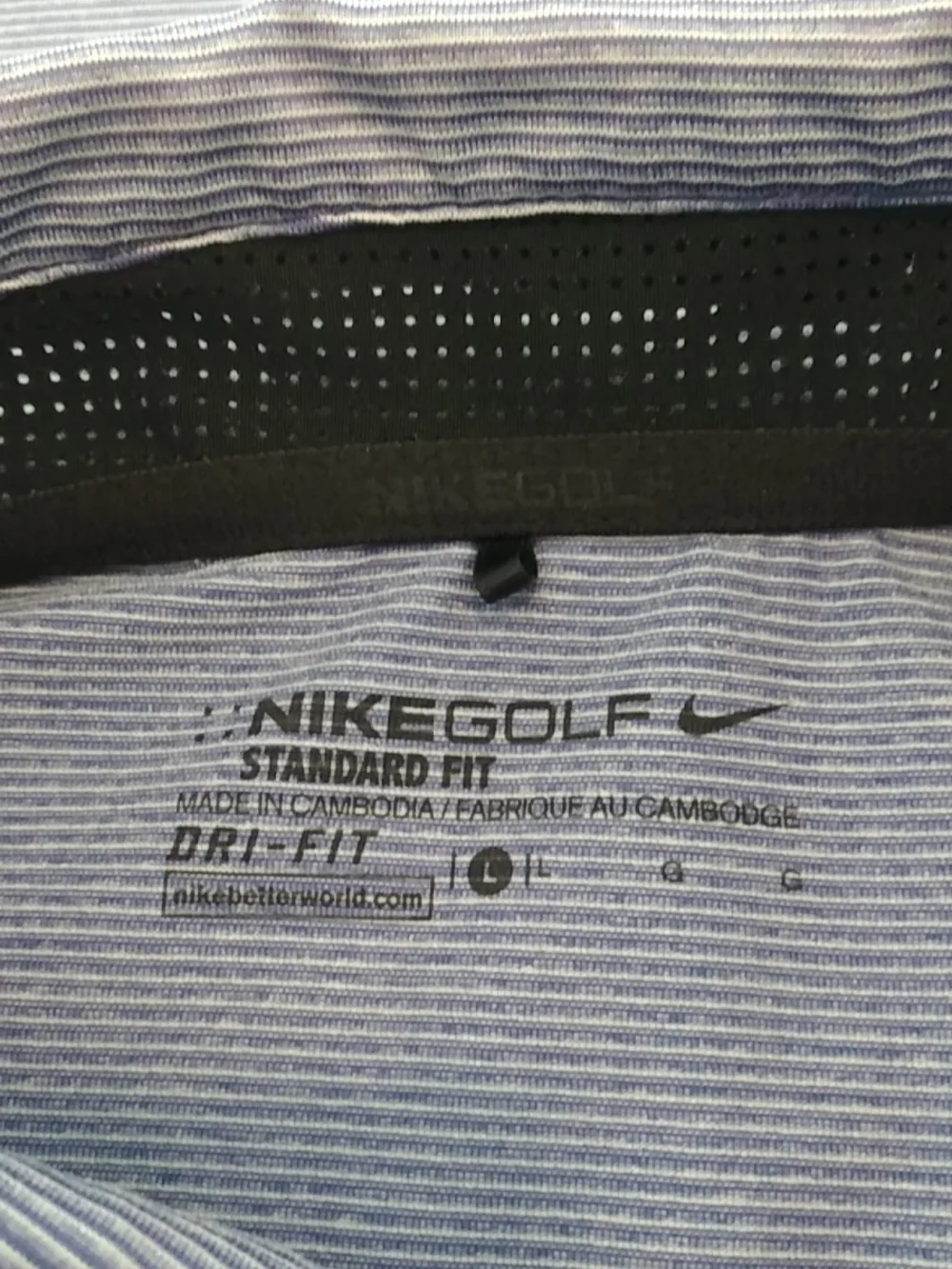 Nike Men's Light Gray Polo Shirt